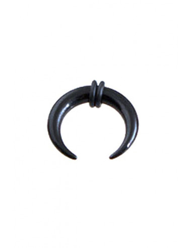 Ear expander semiluna, din plastic negru