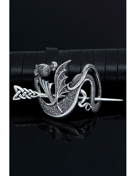 Accesoriu pentru coc, model etnic cu dragon chinezesc de apa