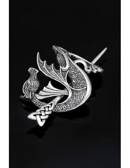 Accesoriu pentru coc, model etnic cu dragon chinezesc de apa