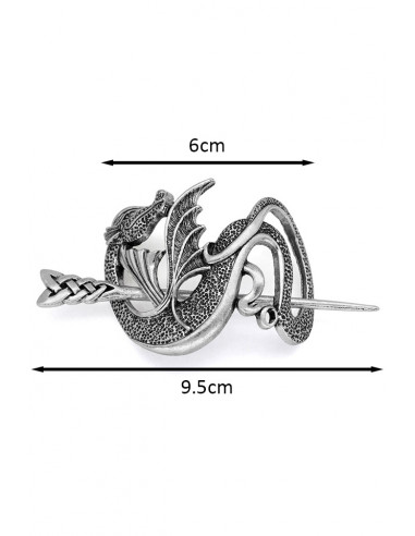 Accesoriu pentru coc, model etnic cu dragon chinezesc de apa
