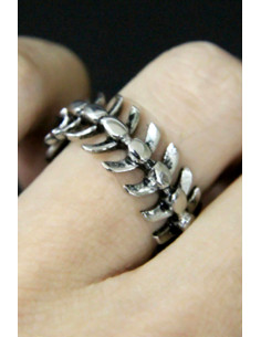Inel punk schelet sira spinarii, model biker vintage gothic oase de dragon 2