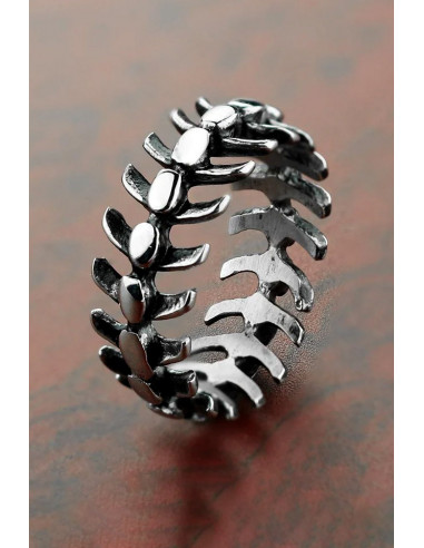 Inel punk schelet sira spinarii, model biker vintage gothic oase de dragon