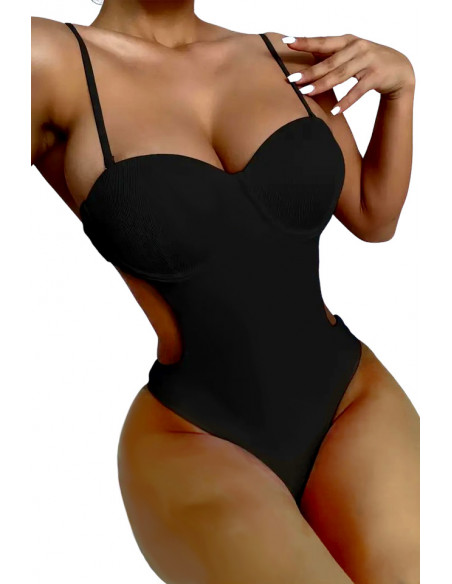 Costum de baie intreg, elegant, cupe formate si spatele gol