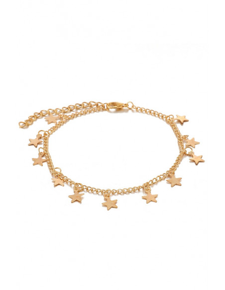 Set 2 bratari elegante, lantisoare cu stelute si cristale turcoaz