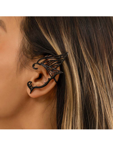 Cercel ear cuff wrap, ureche de elf, model fluture