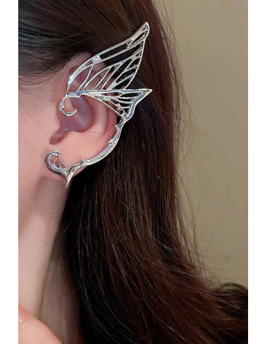 Cercel ear cuff wrap, ureche de elf, model fluture