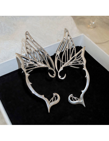 Cercel ear cuff wrap, ureche de elf, model fluture
