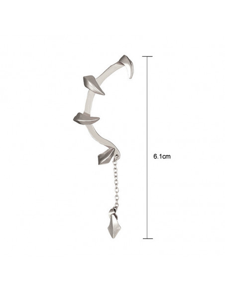 Cercel ear cuff wrap, gheare in jurul urechii si lantisor