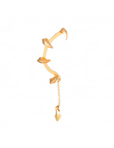Cercel ear cuff wrap, gheare in jurul urechii si lantisor 2