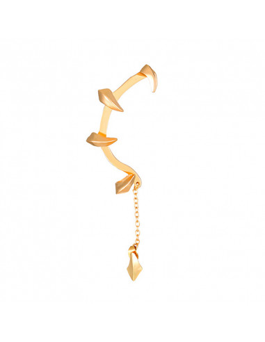 Cercel ear cuff wrap, gheare in jurul urechii si lantisor