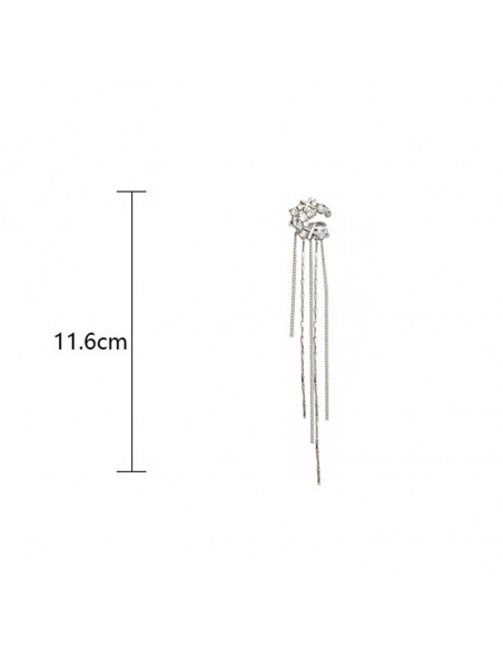 Ear cuffs eleganti, semiluni cu cristale si stelute, si lantisoare