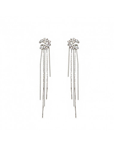 Ear cuffs eleganti, semiluni cu cristale si stelute, si lantisoare