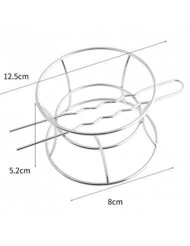 Accesoriu pentru coc, model clepsidra cu ac dublu