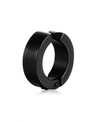 Cercel punk cu clips, inel lat masiv, simplu