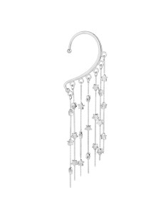 Ear cuff elegant, carlig cu 7 lantisoare si stelute metalice 2
