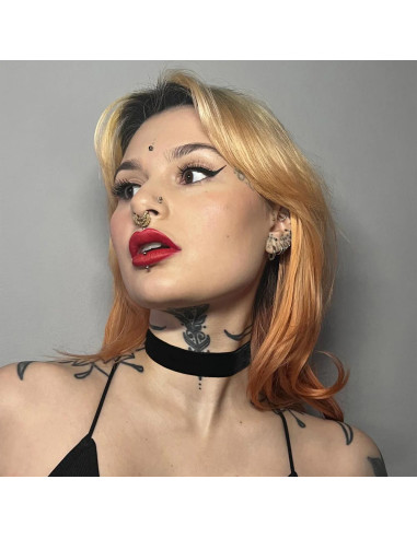 Set 5 coliere choker din catifea, de diverse latimi
