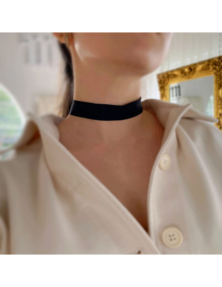 Set 3 coliere choker din catifea, de diverse latimi