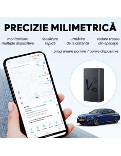 Mini GPS Tracker 4G LTE cu Magnet Puternic, 3000mAh, Localizare GPS/BDS/LBS/GSM, Cartela SIM Inclusa, Istoric Traseu 2