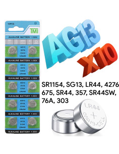Baterie AG13 Blister Baterii AG13 Alcaline tip LR44, A76, L1154, V13GA, GPA76,1.55V 175mAh