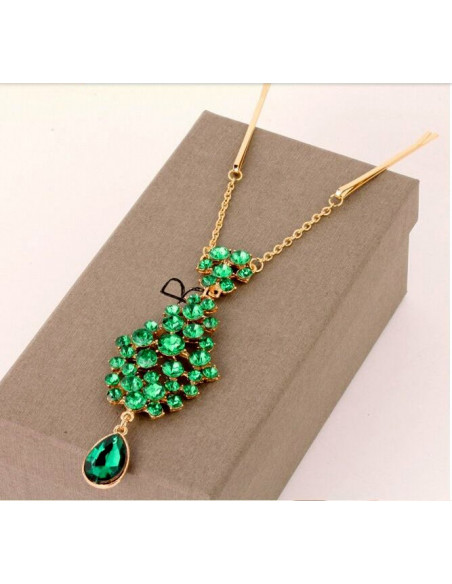 Accesoriu pentru par cu agrafe, auriu cu cristale