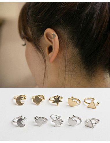 Cercel ear cuff, model cu semiluna, foarte mic si delicat