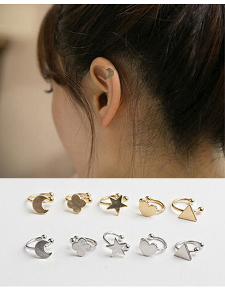 Cercel ear cuff, model cu semiluna, foarte mic si delicat
