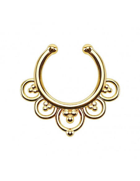 Inel fals pentru nas Septum Ring bucle si ciorchine, piercing fals